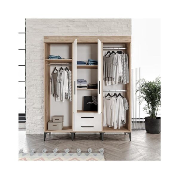 Afilli Ildır Cocuk Odası Takımı Tamamı Mdf Flora ve Beyaz