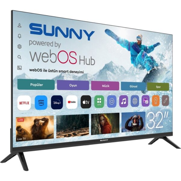 Sunny SN32HMLN-W02S 32” 80 Ekran Uydu Alıcılı HD Ready webOS LED TV