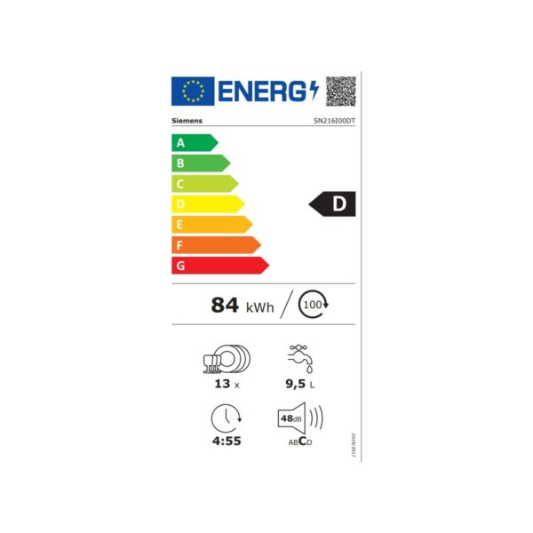 Siemens SN216I00DT 6 Programlı 13 Kişilik Bulaşık Makinesi