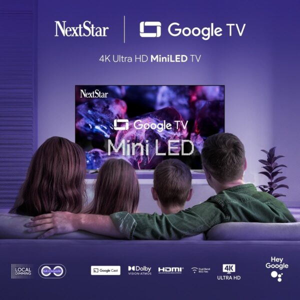 Nextstar YE-65IDWG11 65” 165 Ekran Uydu Alıcılı 4K Ultra HD Google MiniLED TV