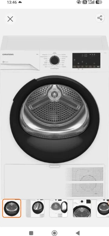 Grundig Gdh 9655 Isı Pompalı 9 kg Kurutma Makinesi