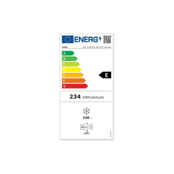 Uğur Ued 7238 Dtk Nfı Dgt D/s R65 No Frost Çekmeceli Inox Derin Dondurucu