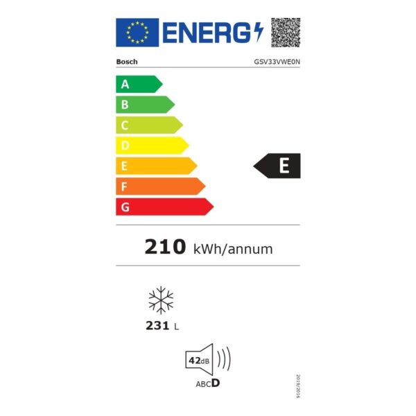 Bosch GSV33VWE0N Serie 4 Solo Derin Dondurucu 176 x 60 cm Beyaz
