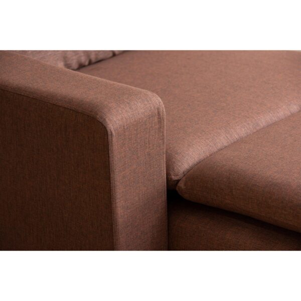 Pafu Lungo Modüler Daybed – Açık Kahve Keten