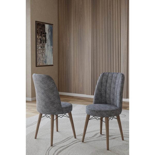 Toce Leva 80X130 Açılabilir Beyaz Masa Yemek Odası Takımı Mutfak Takımı 6 Adet Sandalye