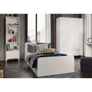Kzn Home Akasya Modern Genç Odası Takımı Beyaz - 4 Parçalı ve Tamamı Mdf