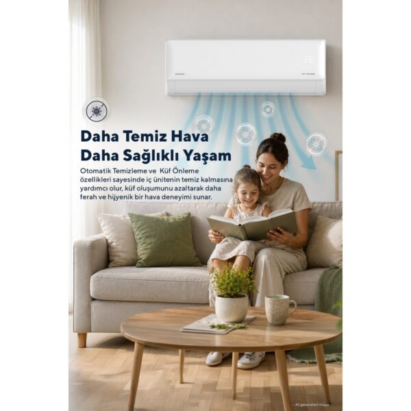 Kumtel Hinoki KMSAC-12 12.000 Btu A++ Inverter Duvar Tipi Split Klima (Montaj Dahil)
