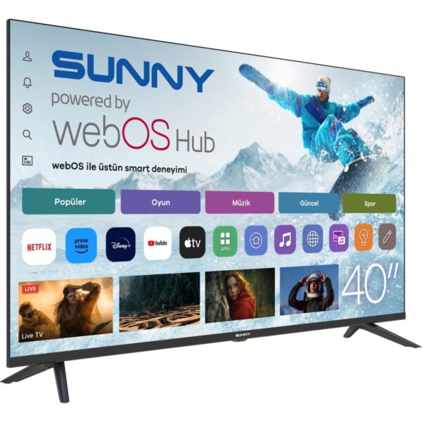 Sunny SN40LEDM-W02S 40” 101 Ekran Uydu Alıcılı Full HD webOS LED TV
