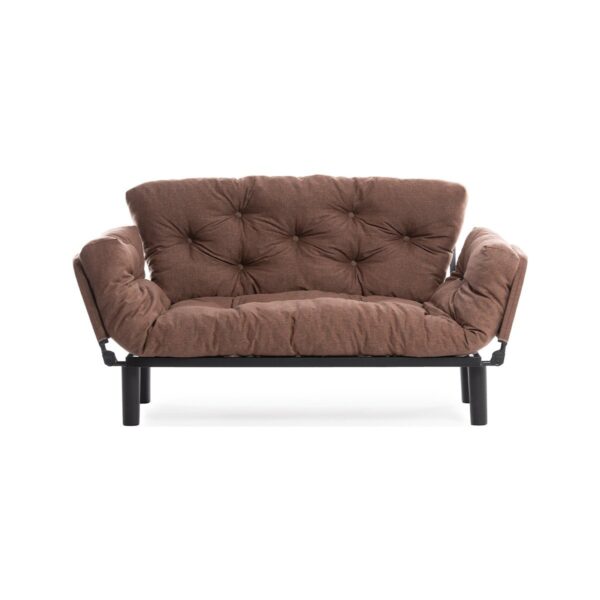 Pafu Nitta İkili Kanepe Keten Açık Kahverengi