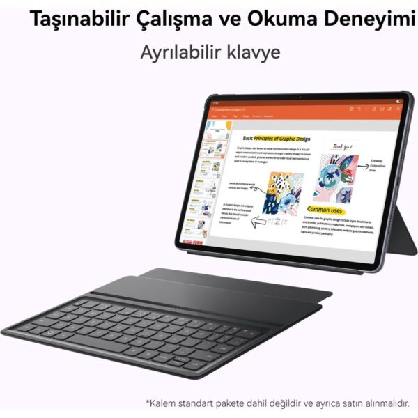 Huawei Yeni (2025) MatePad 11.5″ PaperMatte 8GB 256GB Tablet + Klavye – Uzay Grisi (Kalem Dahil değildir)
