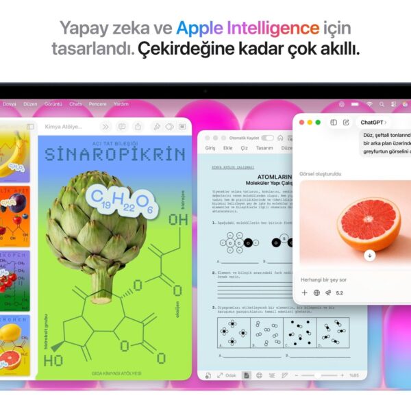 Apple MacBook Neo A18 Pro 8GB 512GB SSD macOS 13″ Taşınabilir Bilgisayar Indigo MHFG4TU/A