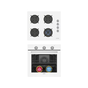 0+3 Fonksiyon Trend Mekanik Beyaz Power Turbo 2'li Ankastre Set ( Fırın + Ocak)