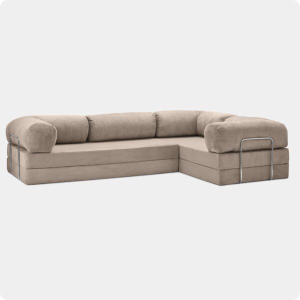 MONAMI Dechome 300X200 Teddy Serisi Köşe Kapali| Uzanma Modüler Koltuk | Yıkanabilir Corduroy Kumaş | Çok Fonksiyonlu Yer Yatağıyeny Fitilli