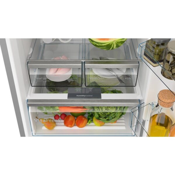 BOSCH KGN55CIE0N Serie 4 Alttan Donduruculu Buzdolabı 186 x 70 cm Kolay temizlenebilir Inox