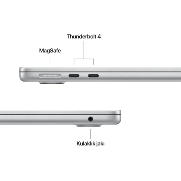 Apple MacBook Air M5 16GB 512GB SSD macOS 13″ Taşınabilir Bilgisayar Gümüş MDH74TU/A