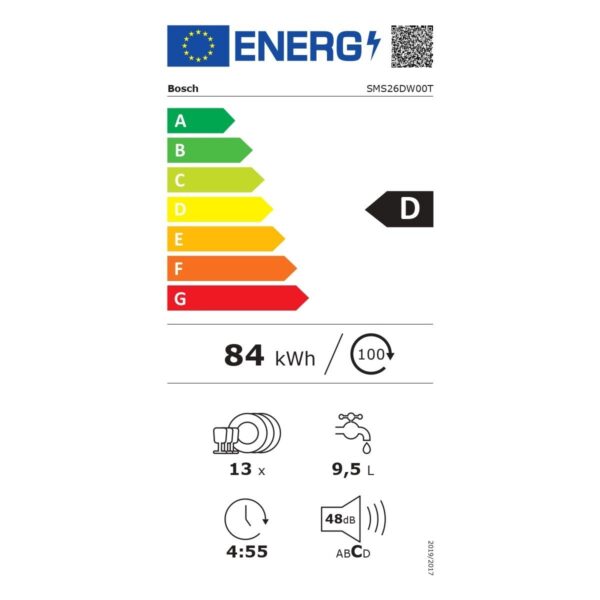 Bosch SMS26DW00T D Enerji Sınıfı 6 Program 13 Kişilik Bulaşık Makinesi