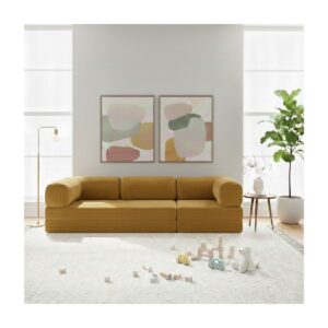 Nwin Home Linea Long 100x300 cm Modern Modüler Köşe Koltuk - Çok Amaçlı Yer Minderi Yatak Dinlenme Seti