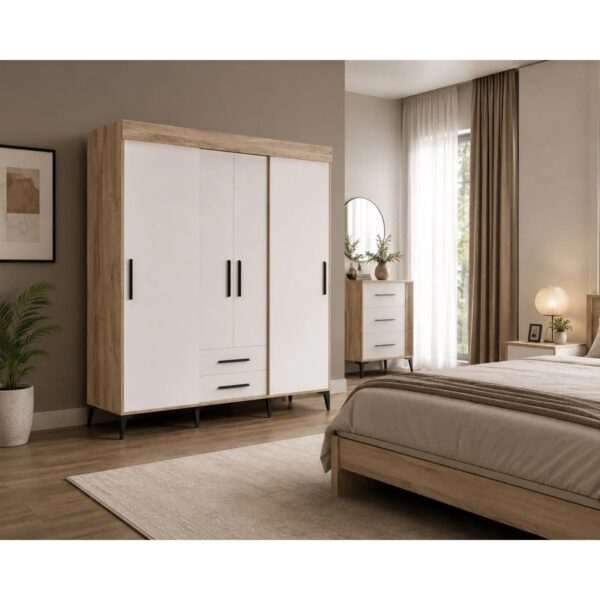 Afilli Ildır Cocuk Odası Takımı Tamamı Mdf Flora ve Beyaz