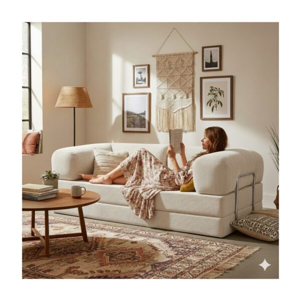 MONAMI Dechome 180 x 90 Midinest Kanepe | Yatakli Koltuğu | Fitilli Kadife Yıkanır | Orginal Sünger|modern Kanepe