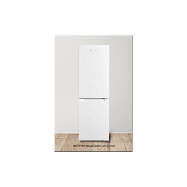 Dijitsu DBD250 E 174 lt Statik Kombi Buzdolabı Beyaz Renk Sessiz Çalışma