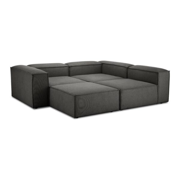 Mira Relax 4 Modül Köşe Koltuk ( Antrasit ) Keten Kumaş